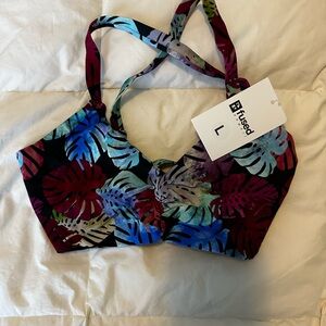NWT Fused Hawaii Kohanaiki Bikini Top Monsterra
